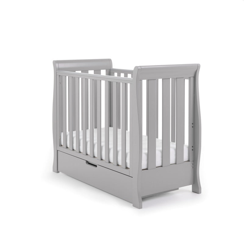 Obaby Stamford Space Saver Sleigh 2 Piece Room Set - Warm Grey
