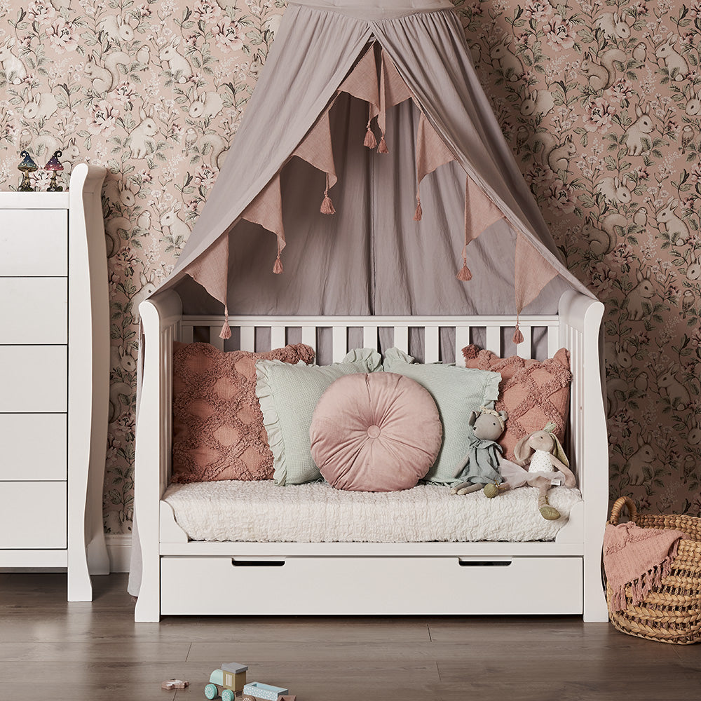 Obaby Stamford Mini Sleigh 2 Piece Room Set - White