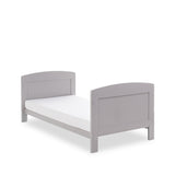 Obaby Grace Cot Bed, Cot Top Changer + Fibre Mattress - Warm Grey