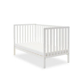 Obaby Bantam Cot Bed, Under Drawer + Fibre Mattress - White