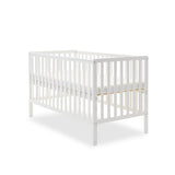 Obaby Bantam Cot Bed, Under Drawer + Fibre Mattress - White