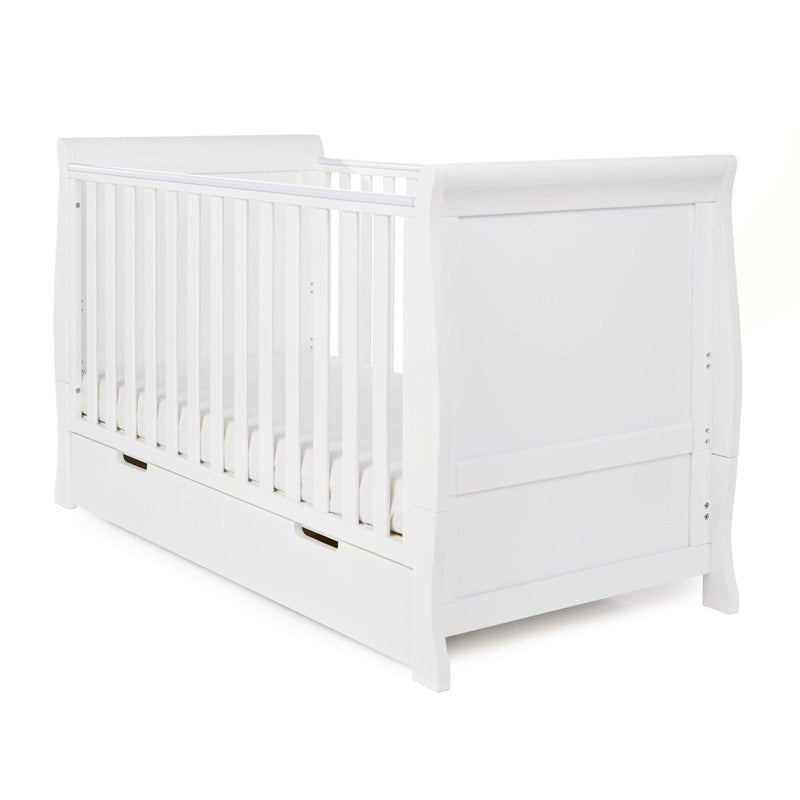 Obaby Stamford Classic Sleigh 2 Piece Room Set - White