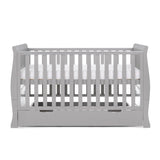 Obaby Stamford Classic Cot Bed + Cot Top Changer - Warm Grey