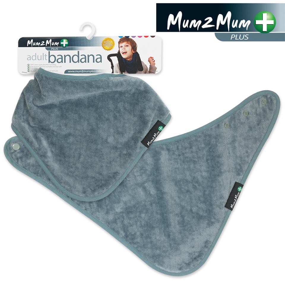 Mum 2 Mum PLUS Adult Disability Bib - Grey