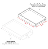 Obaby Space Saver Cot Top Changer - White