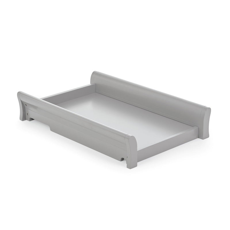 Obaby Stamford Classic Cot Bed + Cot Top Changer - Warm Grey