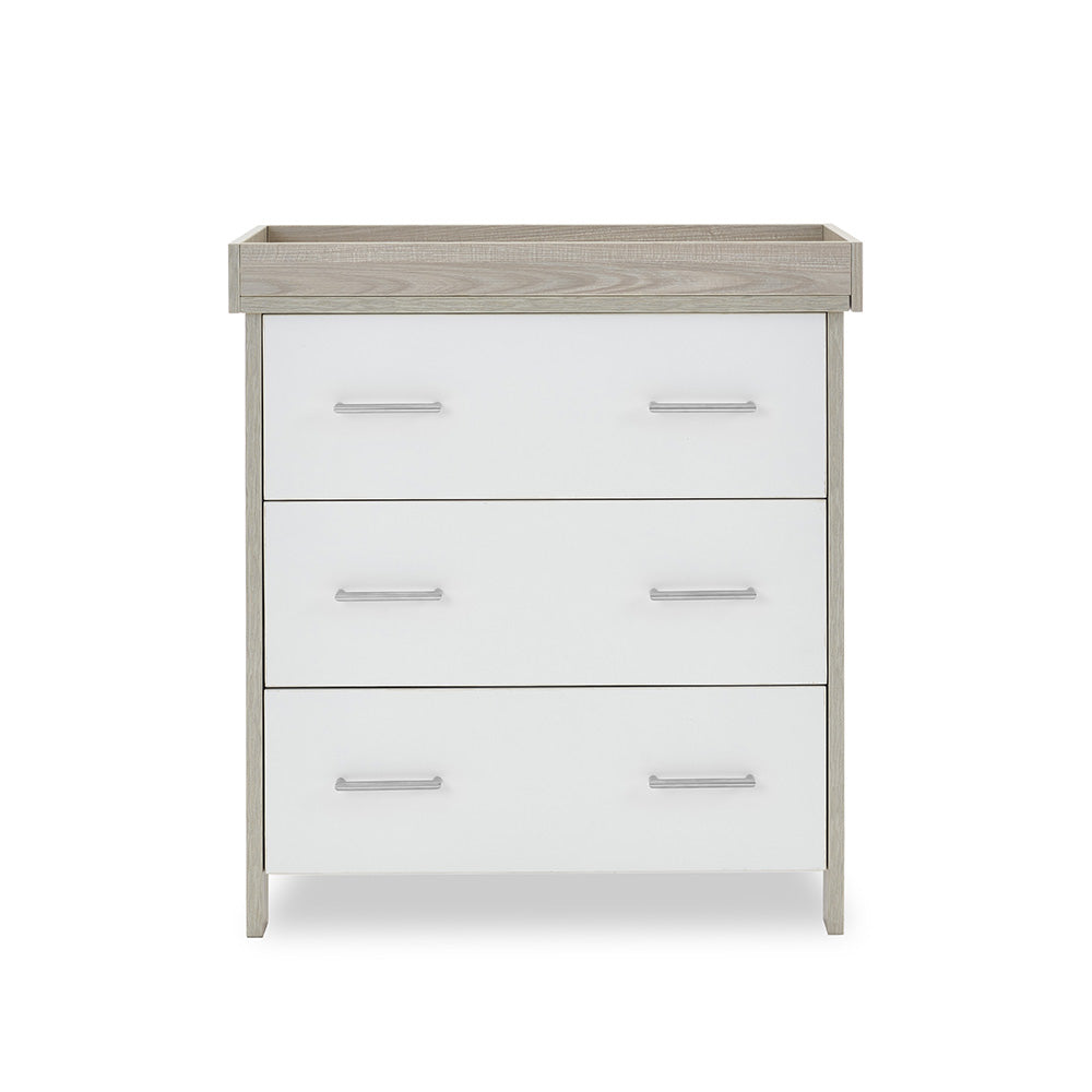 Obaby Nika 3 Piece Room Set - Grey Wash & White