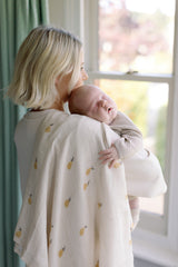 Pears Large Swaddle Muslin