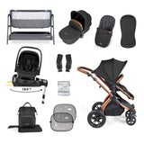 Ickle Bubba Stomp Luxe 14 Piece Nimbus 180° Spin Travel & Home Bundle - Bronze/Midnight/Tan