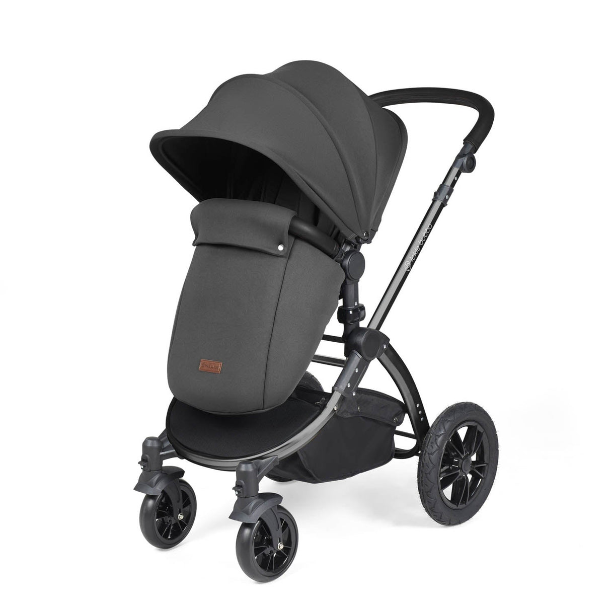 Ickle Bubba Stomp Luxe 14 Piece Nimbus 180° Spin Travel & Home Bundle - Black/Charcoal Grey/Black