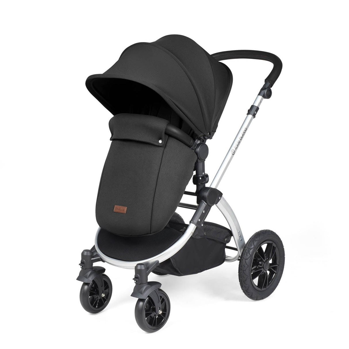 Ickle Bubba Stomp Luxe 14 Piece Nimbus 180° Spin Travel & Home Bundle - Silver/Midnight/Black