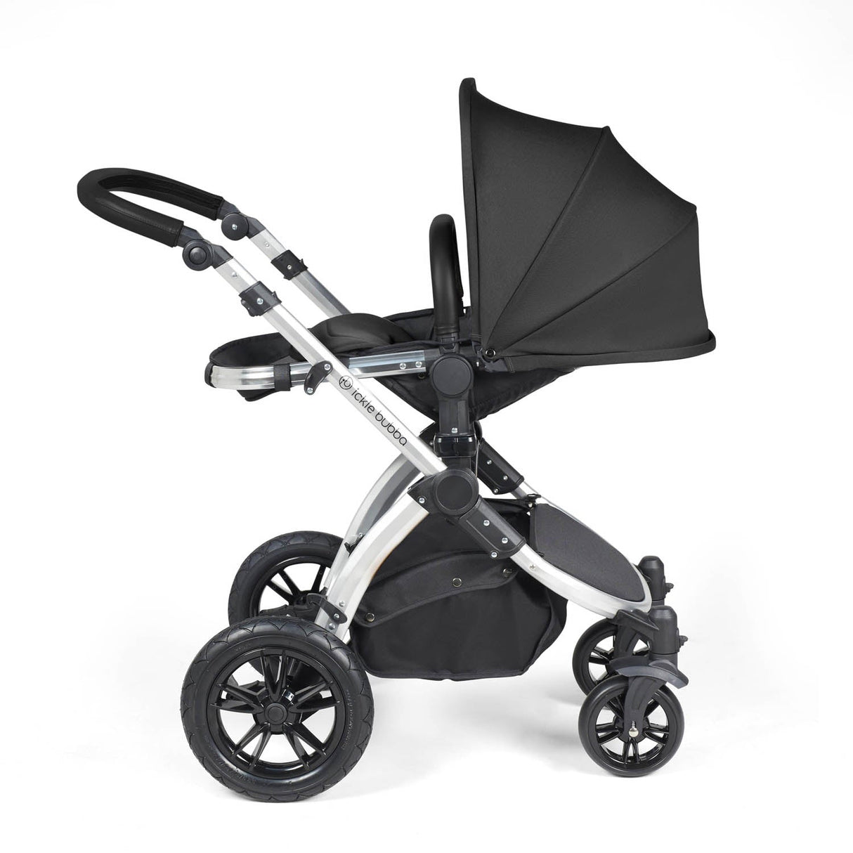 Ickle Bubba Stomp Luxe 14 Piece Nimbus 180° Spin Travel & Home Bundle - Silver/Midnight/Black