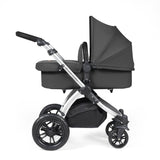 Ickle Bubba Stomp Luxe 14 Piece Nimbus 180° Spin Travel & Home Bundle - Silver/Charcoal Grey/Black