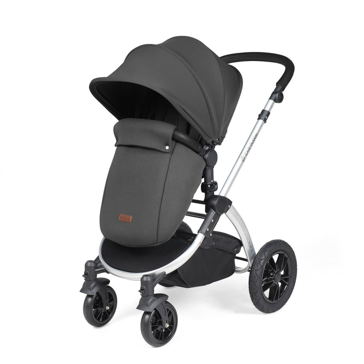 Ickle Bubba Stomp Luxe 14 Piece Nimbus 180° Spin Travel & Home Bundle - Silver/Charcoal Grey/Black