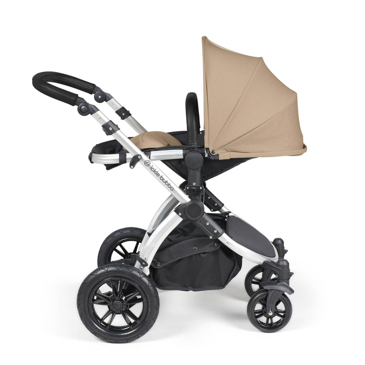 Ickle Bubba Stomp Luxe 14 Piece Nimbus 180° Spin Travel & Home Bundle - Silver/Desert/Black