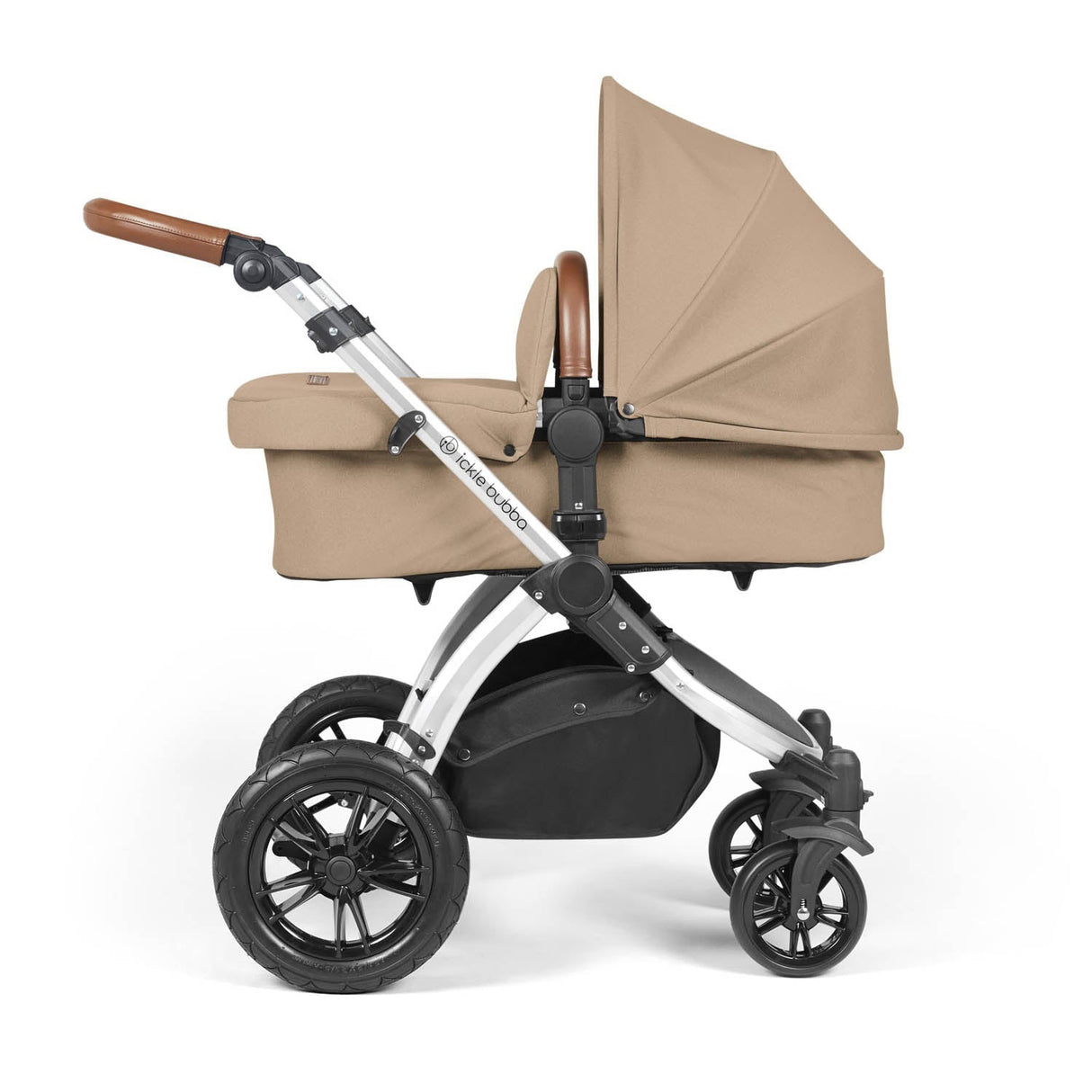 Ickle Bubba Stomp Luxe 14 Piece Nimbus 180° Spin Travel & Home Bundle - Silver/Desert/Tan