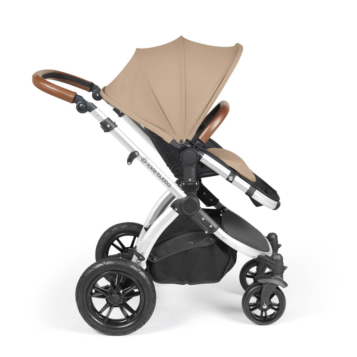 Ickle Bubba Stomp Luxe 14 Piece Nimbus 180° Spin Travel & Home Bundle - Silver/Desert/Tan