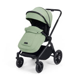 Ickle Bubba Altima 14 Piece Stratus i-Size Travel System & Base + Bubba&Me Crib - Sage Green