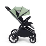 Ickle Bubba Altima 14 Piece Stratus i-Size Travel System & Base + Bubba&Me Crib - Sage Green