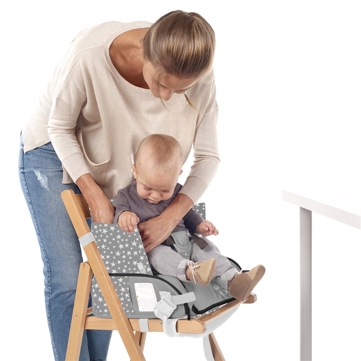 Jane Avant Travel Highchair with Storage, Botanic