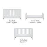 Tutti Bambini Tivoli 3 Piece Room Set - White