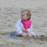3 PACK - Mum 2 Mum Bandana Style Wonder Bibs - Cerise / Purple / Baby Pink