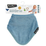3 PACK - Mum 2 Mum Bandana Style Wonder Bibs - Denim / Baby Blue / Stone