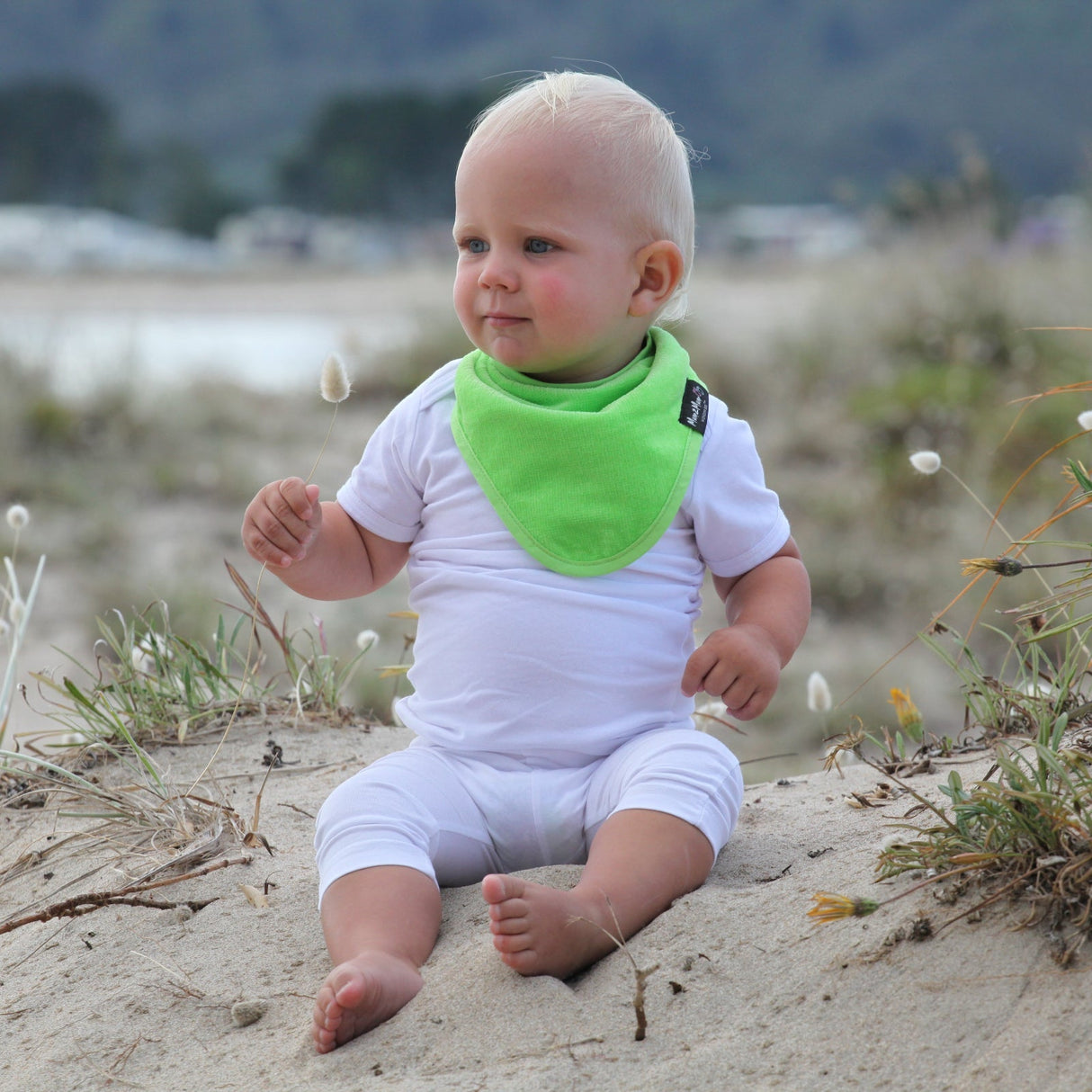 3 PACK - Mum 2 Mum Bandana Style Wonder Bibs - Red / Lime / Teal