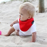 3 PACK - Mum 2 Mum Bandana Style Wonder Bibs - Red / Lime / Teal