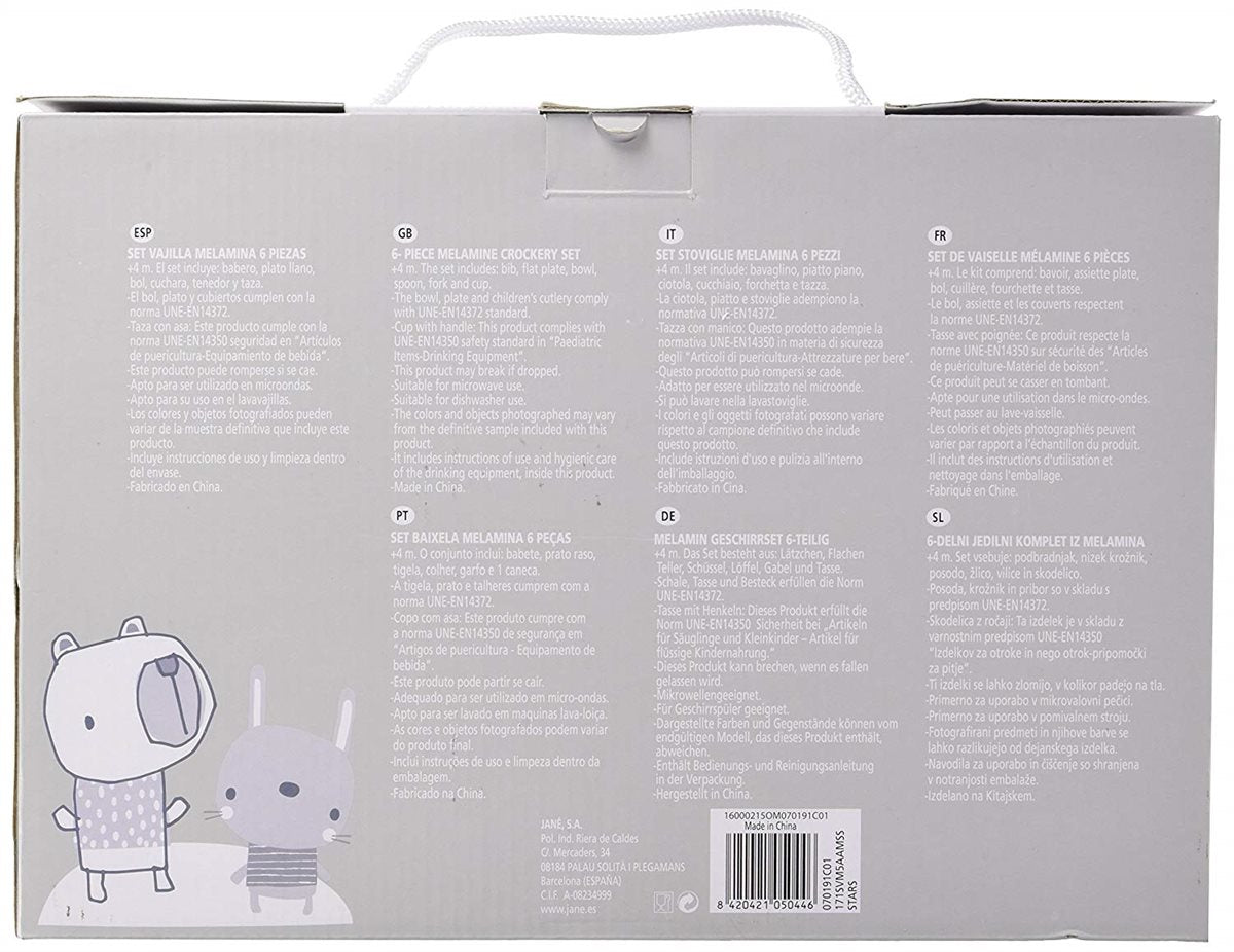 Baby & Toddlers 6 Piece Stars Microwave Feeding Set, Star