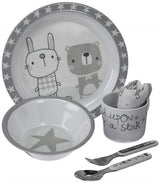 Baby & Toddlers 6 Piece Stars Microwave Feeding Set, Star