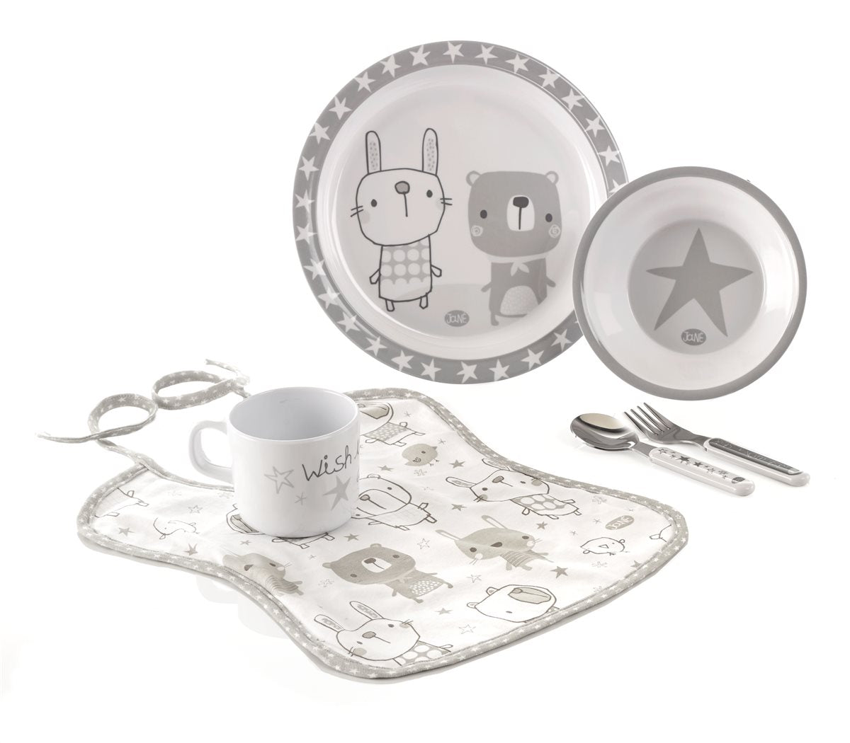 Baby & Toddlers 6 Piece Stars Microwave Feeding Set, Star