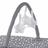 Jane Duo Level Toys Travel Cot – Two-Tier Design with Activity Arch, Stars
