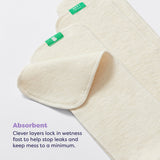 The Nighttime Reusable Nappy Bundle in Garden Party