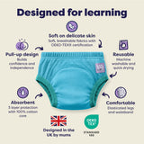 NEW: 3 Pack Reusable Potty Training Pants in Blue - Elite Design