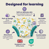 NEW: 3 Pack Reusable Potty Training Pants in Wild Life - Elite Design