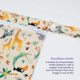 Out and About Waterproof Wet Nappy Bag in Safari Squad