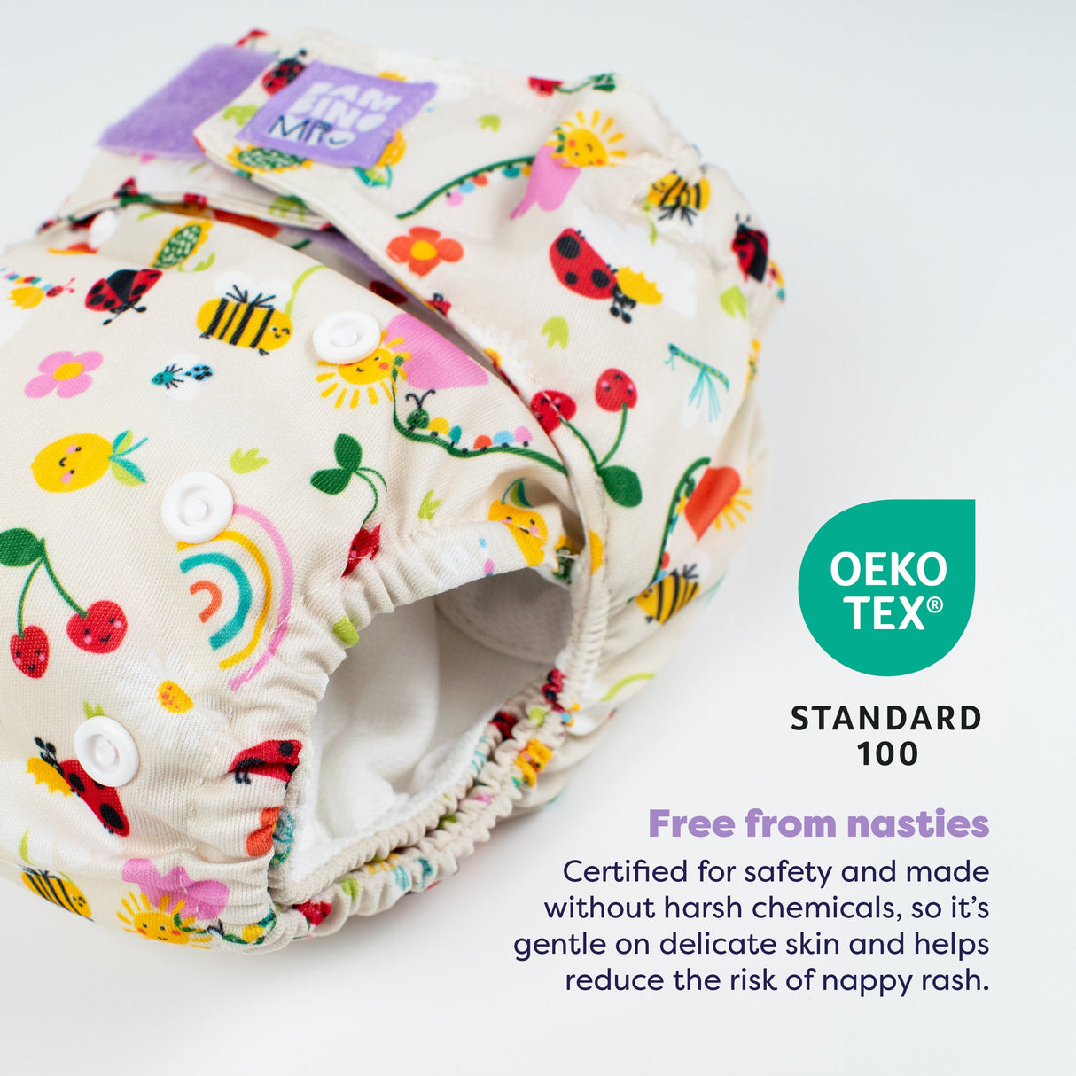 Revolutionary Reusable Nappy in Sunshine Friends