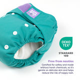 Revolutionary Reusable Nappy in Teal