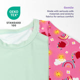 UPF 40+ Soft and Gentle Protective Swim Rash Vest in Happy Days