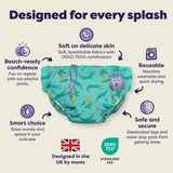 Reusable Swim Nappy in Crafty Croc