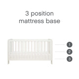 Tutti Bambini Supreme Alba Mini Cot Bed, Mattress & Bedding Bundle - Cocoon