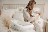 Noordi 2in1 Deluxe Baby Nest & Maternity Pillow with Silver-Ion Cotton, White