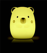 Jane Yum Bear Big Silicone Night Light – Rechargeable, Colour-Changing Sensory Lamp