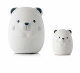 Jane Yum Bear Silicone Night Light – Multicolour Sensory Lamp for Babies