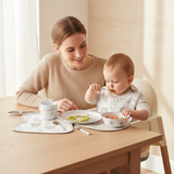 Jane 6-Piece Melamine Baby Crockery Set & Bib, Star