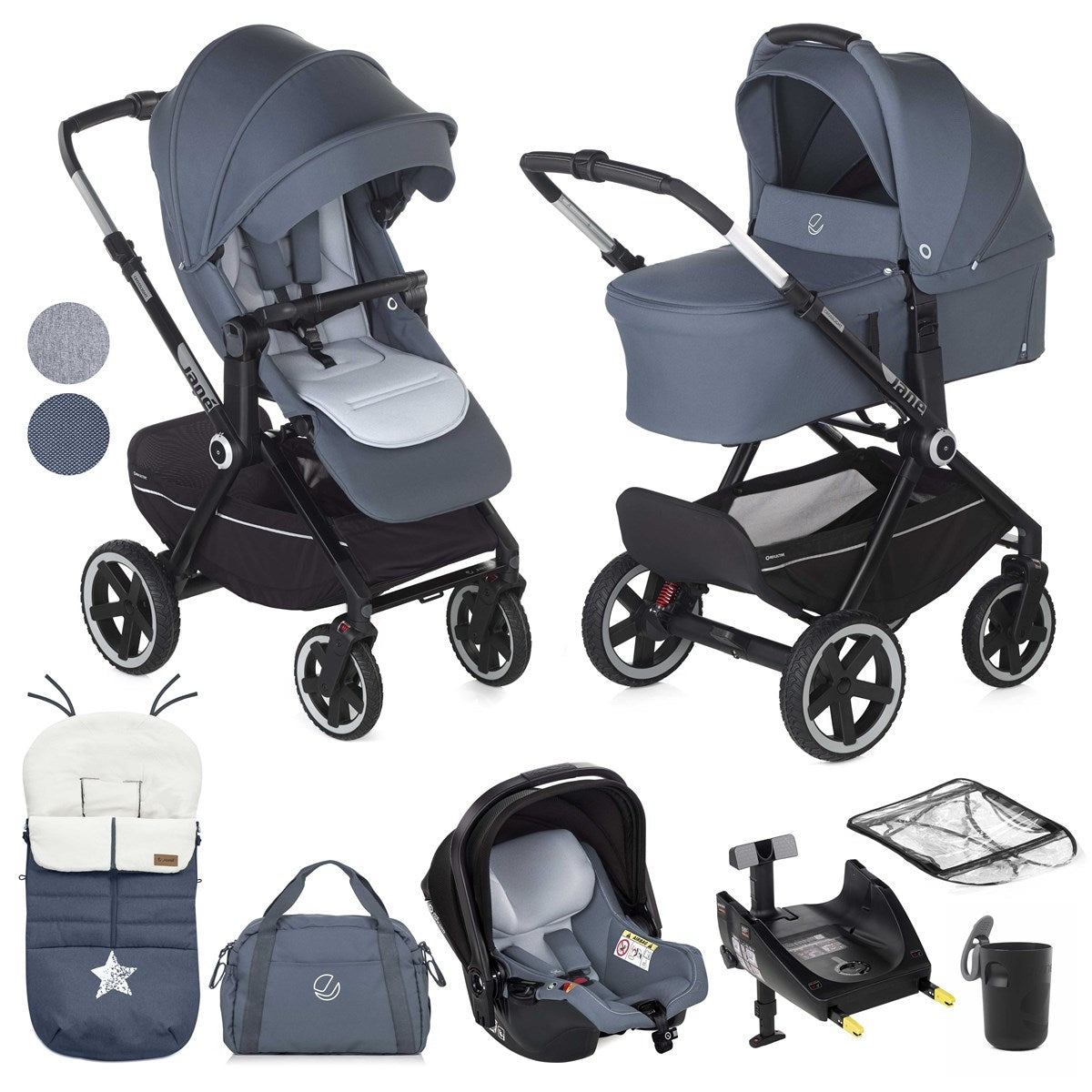 Jane Crosslight-3 Full 10 Piece Travel System Bundle