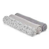 Large Bamboo Muslin Cloths For Baby, 80 x 80 cm (3-Pack), Star