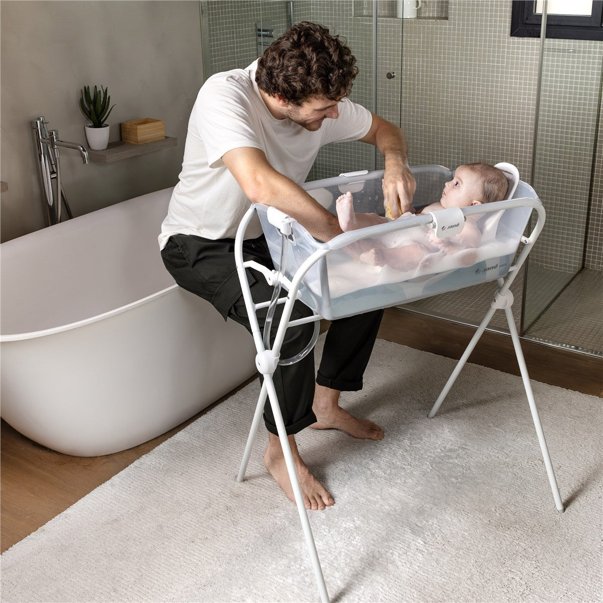 Jane Oasis Folding Bathtub, White