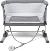 Johnston's Snuggle Cuddle Co-sleeper Beside Crib + Safety Mattress